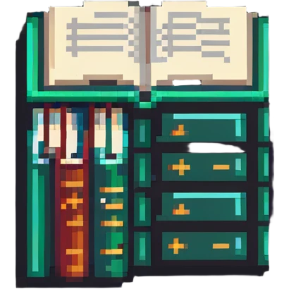 knowledge base icon with book and database symbol emoji