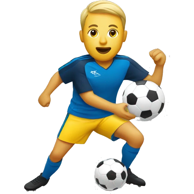 Soccer player eating cheese emoji