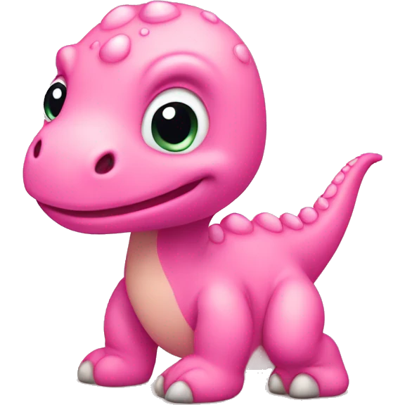 Pink baby dinosaur  emoji