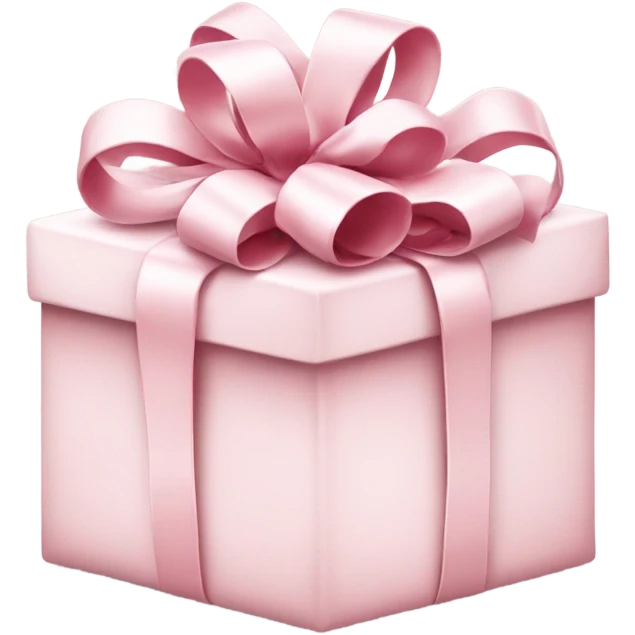 Light pink Christmas gifts under a white Christmas tree  emoji