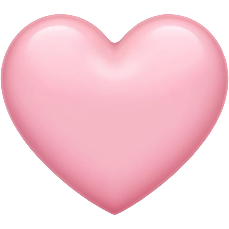 soft pink heart emoji