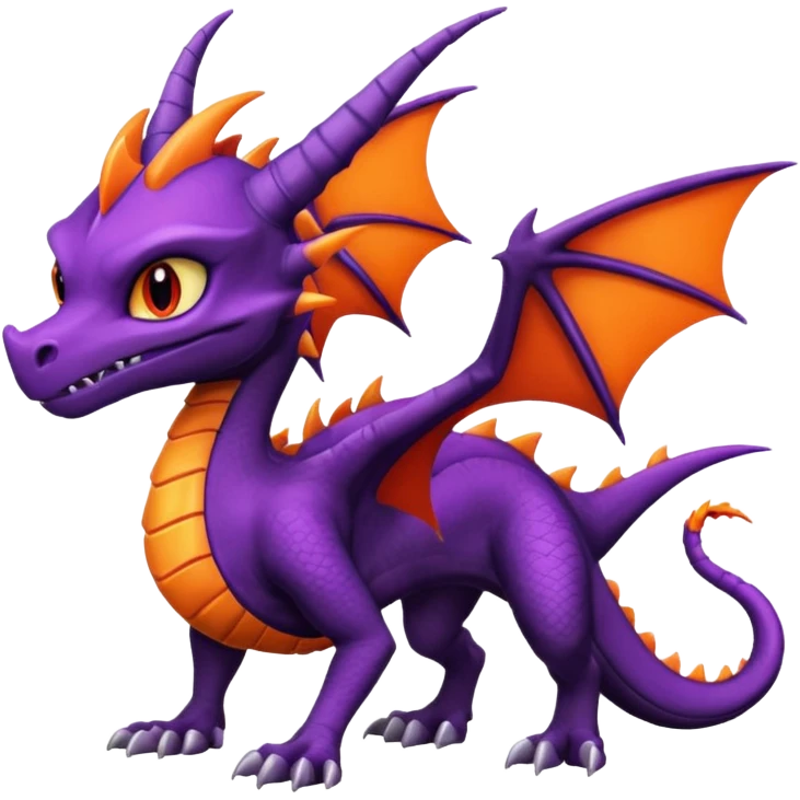 Spyro-Cynder-Fakémon-hybrid-creature (full body)  emoji