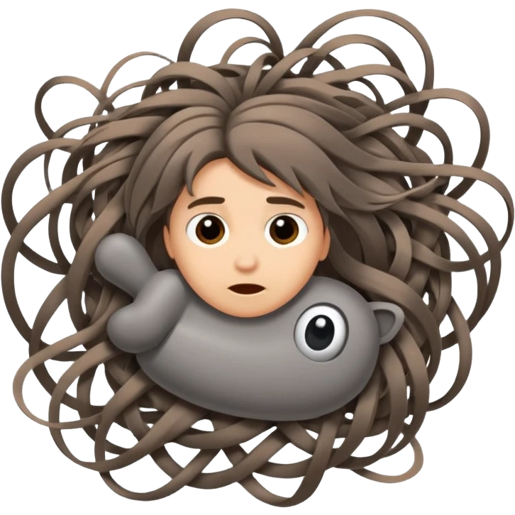 hair and pet hair  emoji