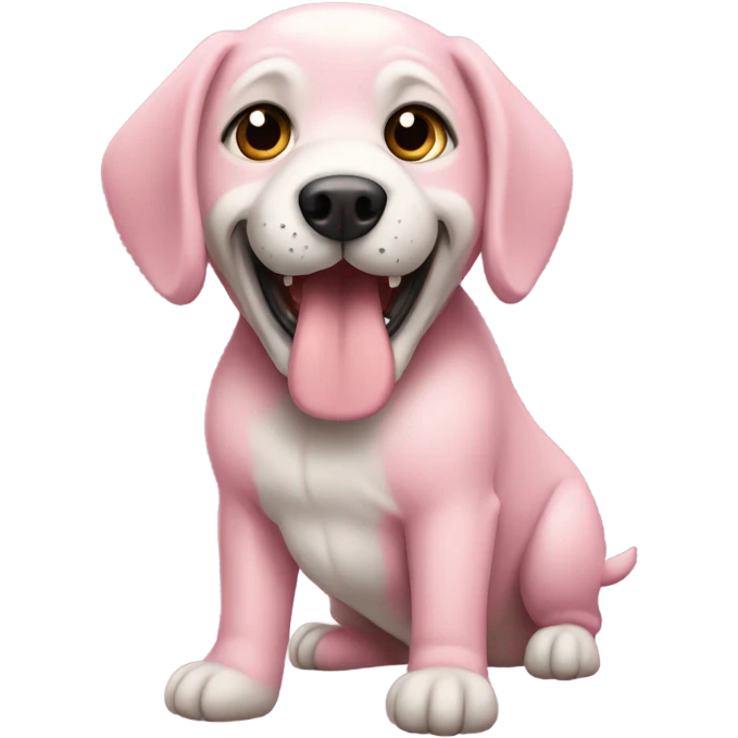 Perro rosa emoji