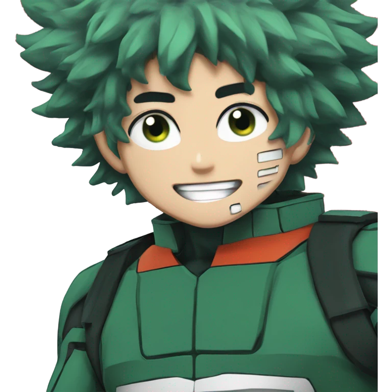 Izuku Midoriya from the Netflix show my hero academia  emoji