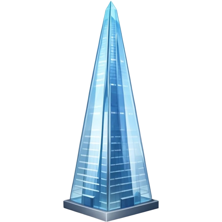 a glass tower, the shard
 emoji