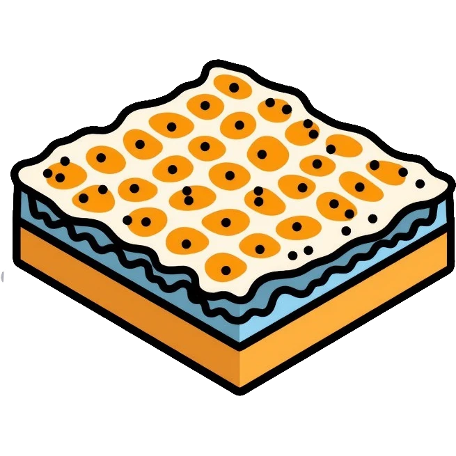 composite material matrix showing fibers embedded in a matrix structure, materials science emoji