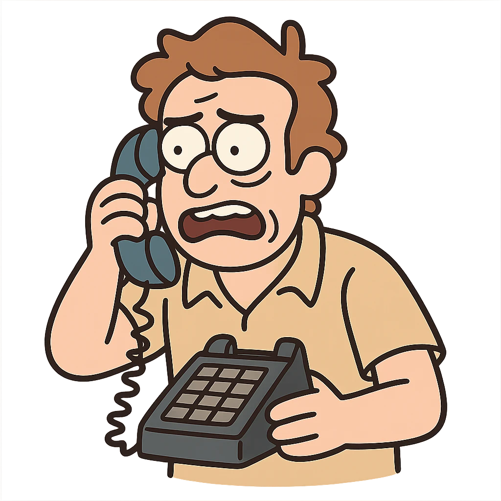 telephone, flat icon style, minimal and bold lines emoji
