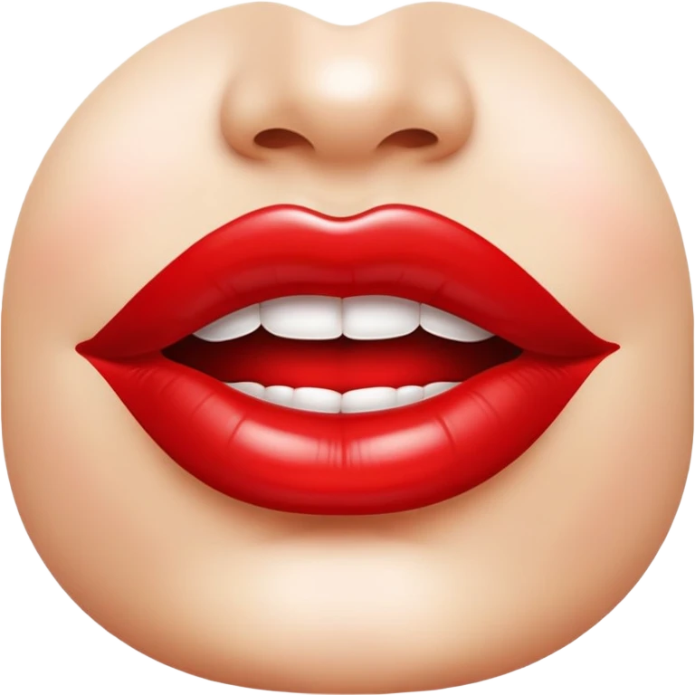 shiny woman lips emoji
