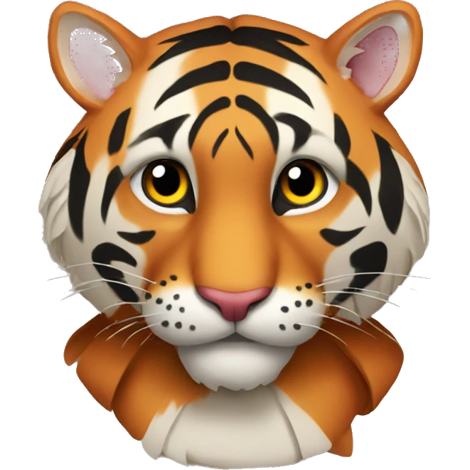 Make a turkey look like a tiger emoji