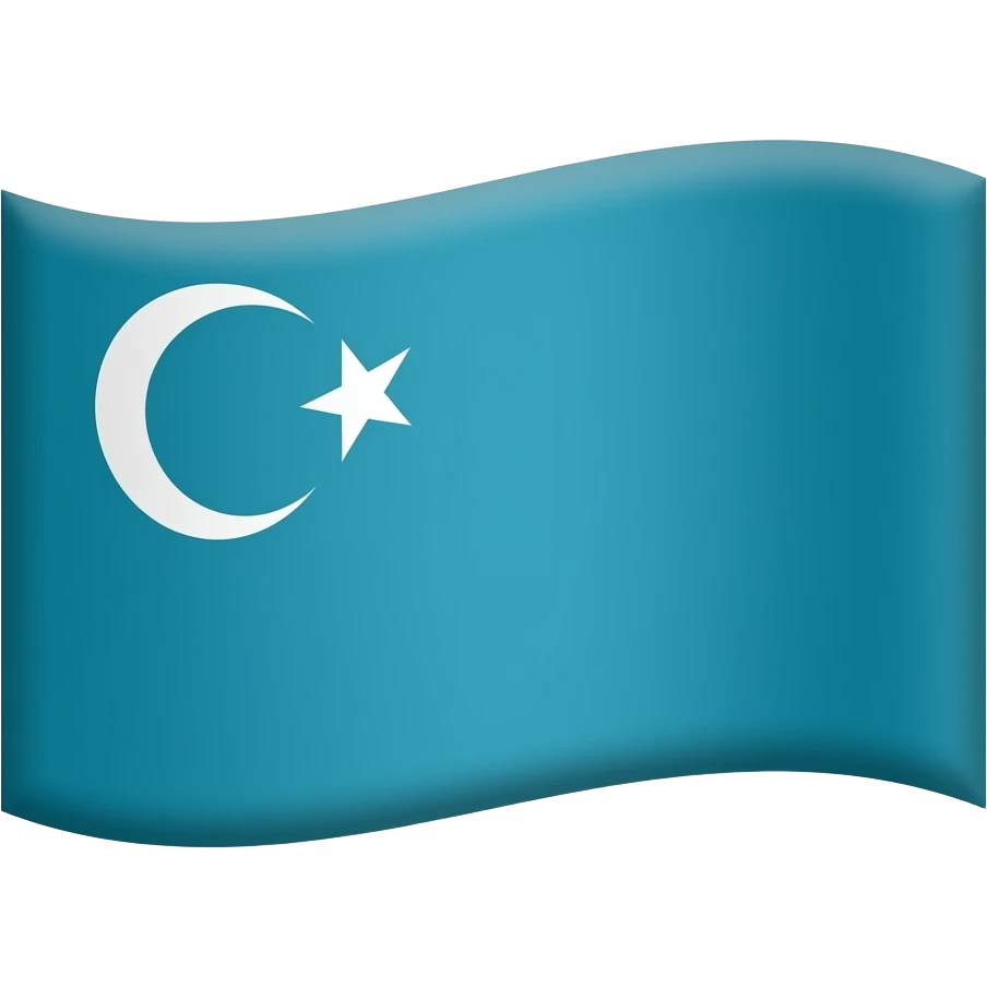 Turkestan blue flag emoji