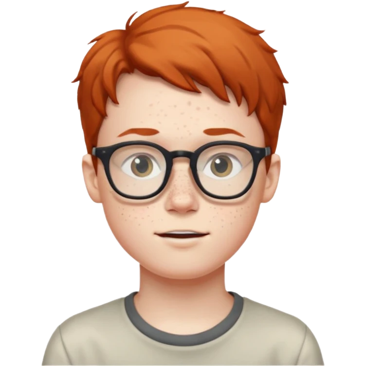 Nerdy boy with glasses emoji