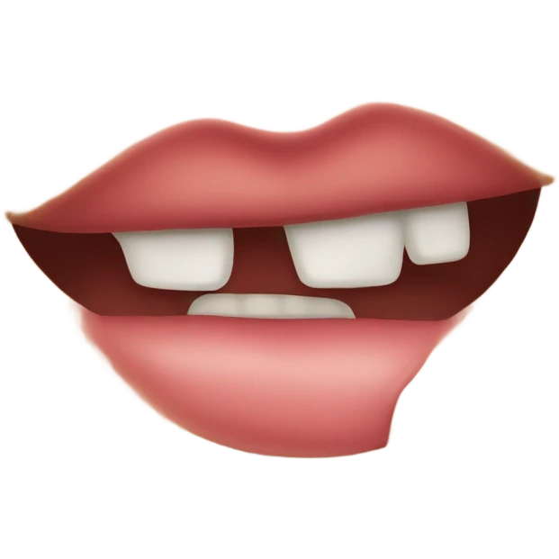 emoji biting lip emoji