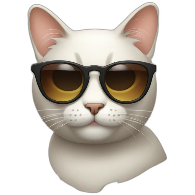 Cat with sunglasses emoji
