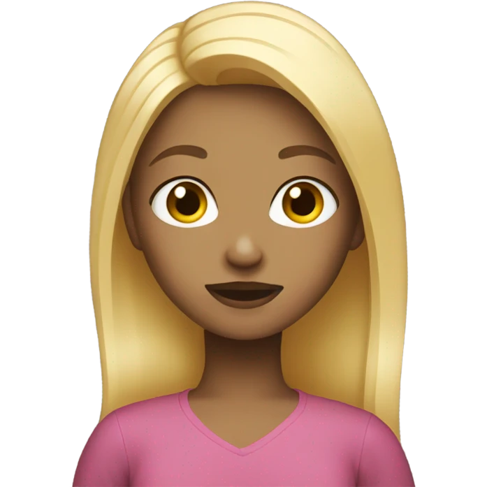 Girl with blonde hair emoji
