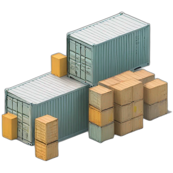 a storage with containers emoji