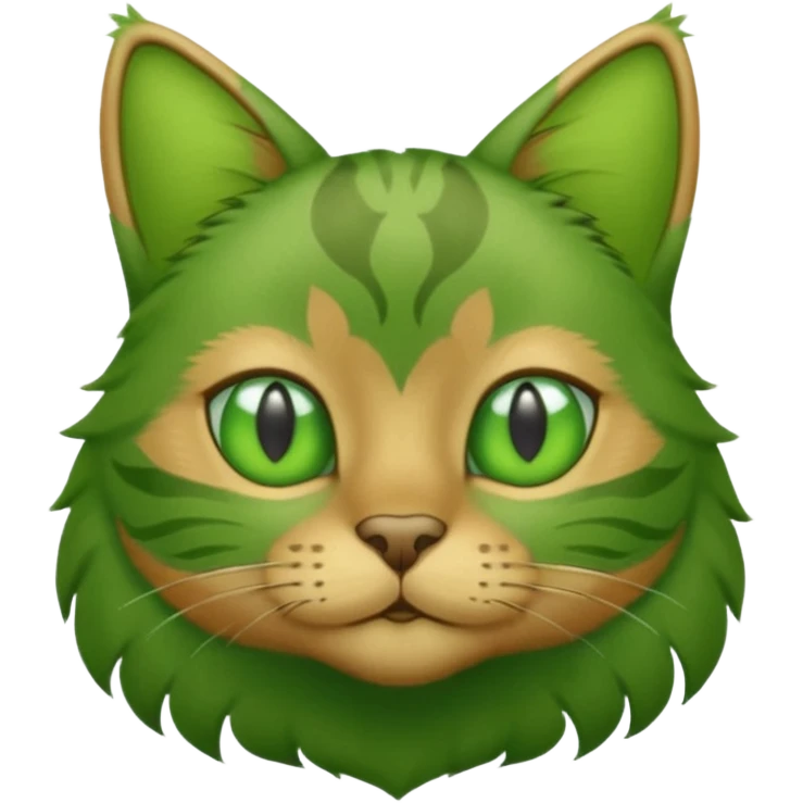 green cat with green shirt emoji