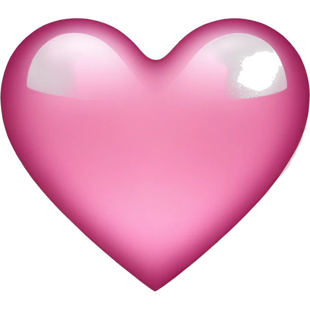 glass pink heart emoji