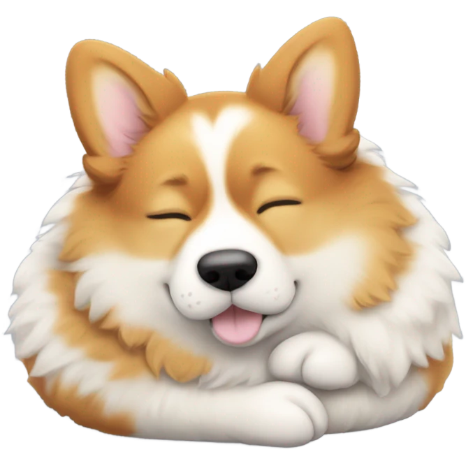 Corgi sleep emoji