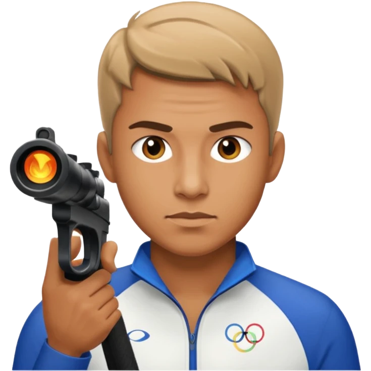 a guy shooting in Olympic  emoji