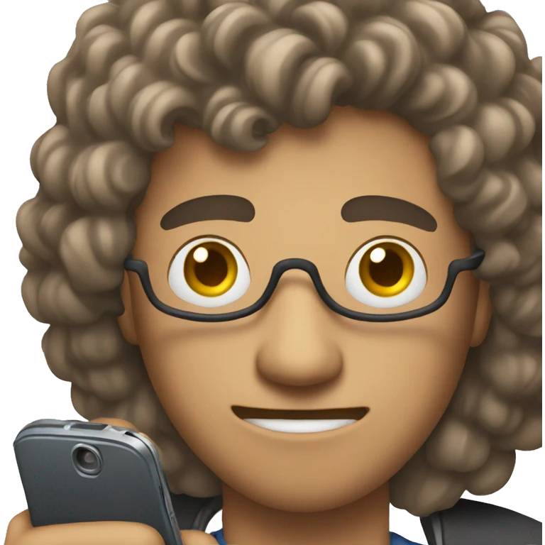 guy with a movie cellphone emoji