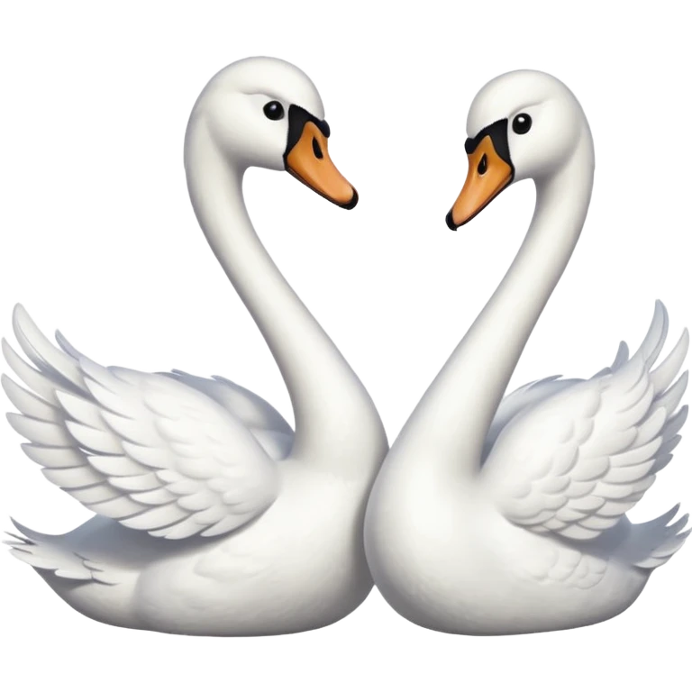 Swan couple emoji