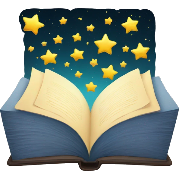 Book with stars emoji