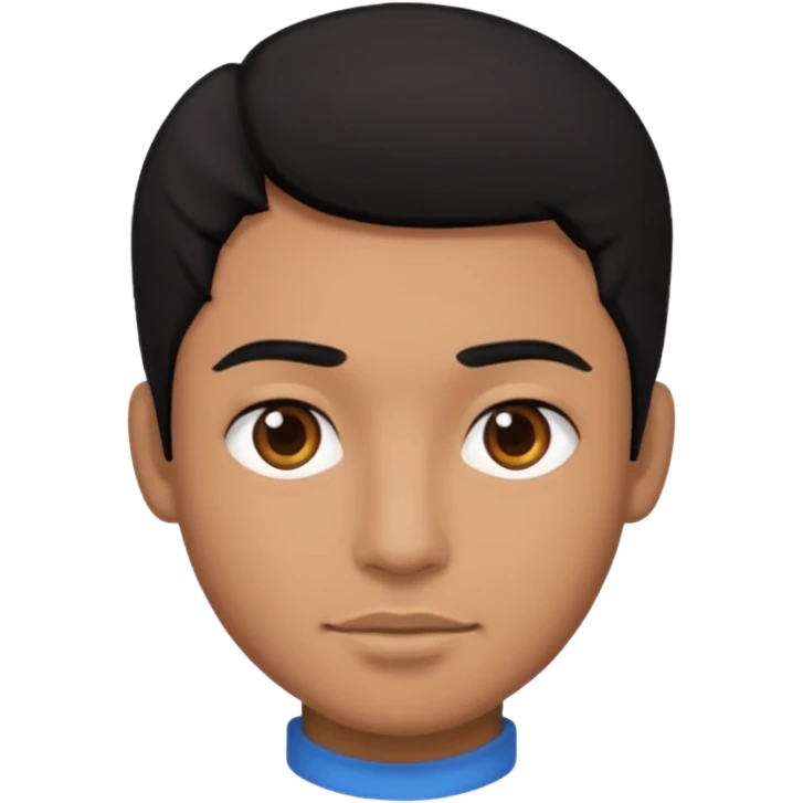 man black hair emoji