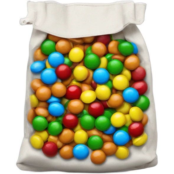 Real bag of m&m's emoji