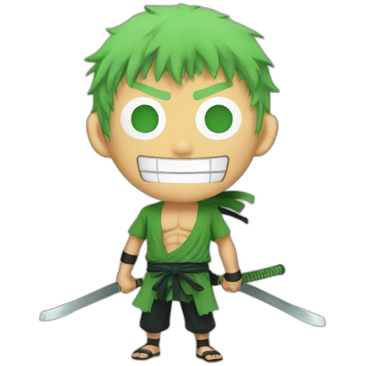 Zoro one piece demon emoji