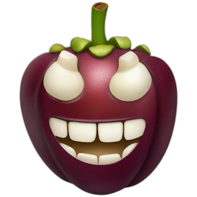 mangosteen fruit emoji