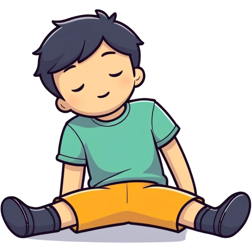Boy fainted  emoji