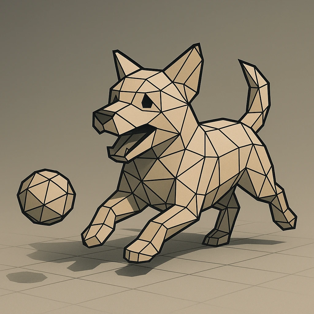 happy dog running after ball emoji