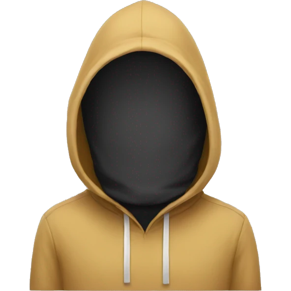 Hood no face emoji