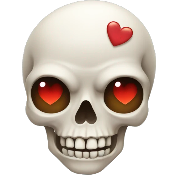 skull with heart eyes  emoji