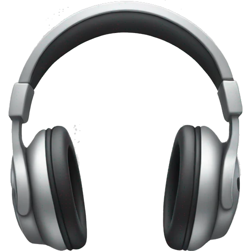 headphones on apple emoji