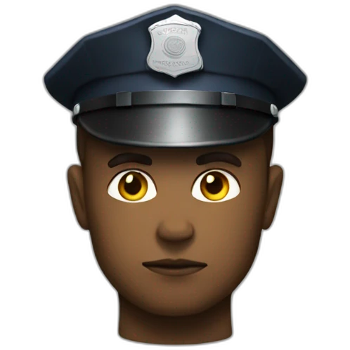 Thinking police emoji