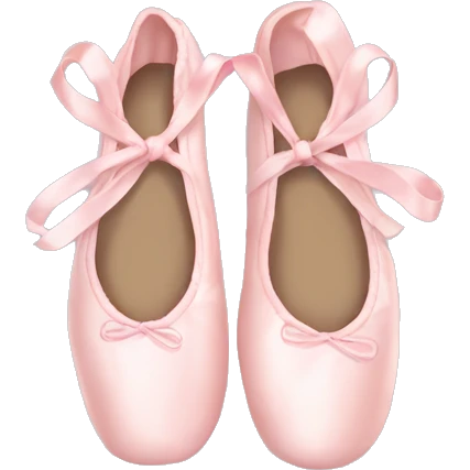 Pale pink ballet shoes emoji