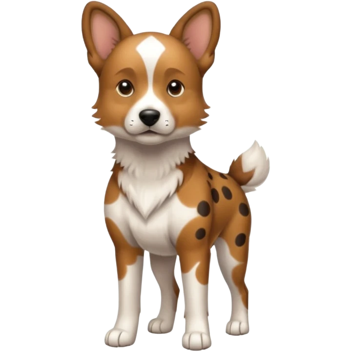 spotted dog full body emoji