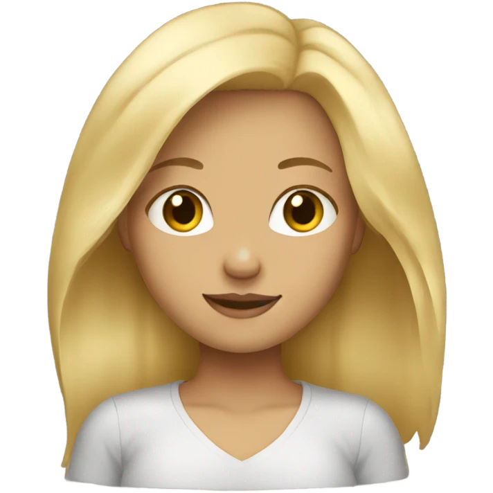 blond hair girl emoji