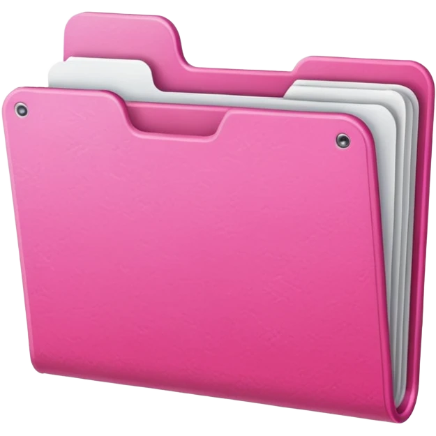 simple pink folder emoji