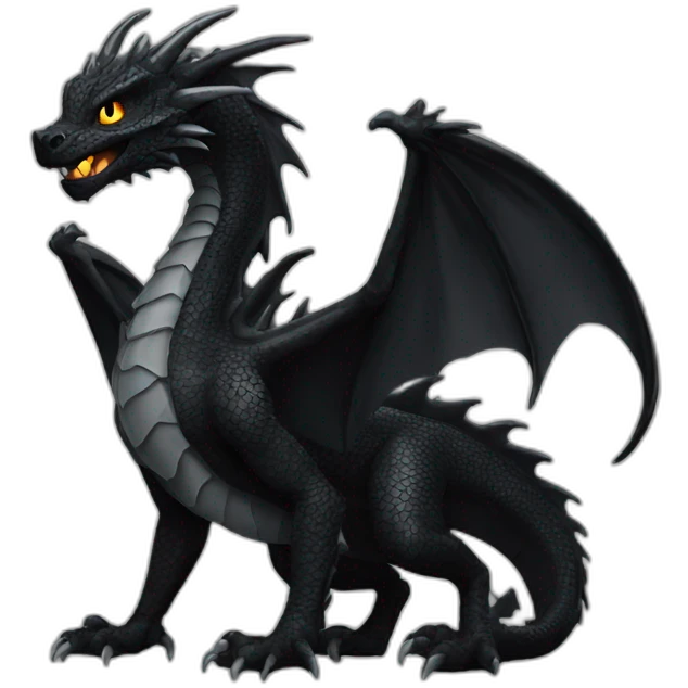 Black dragon emoji