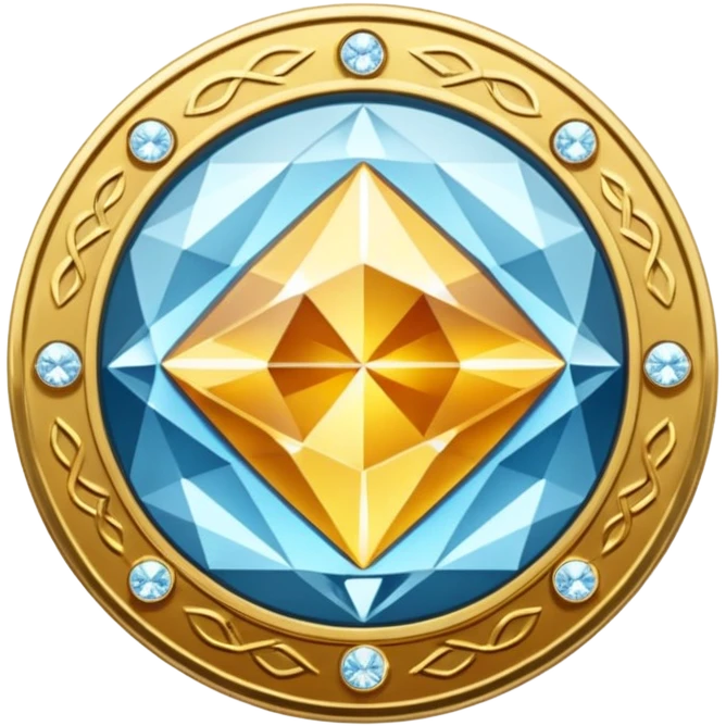 Diamond coin emoji
