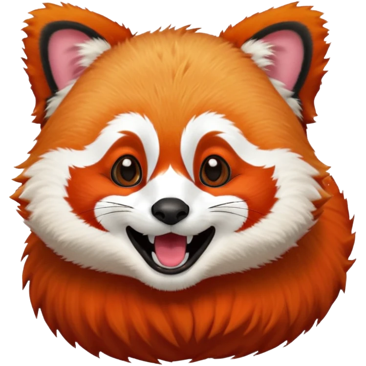 Red panda Laughing emoji