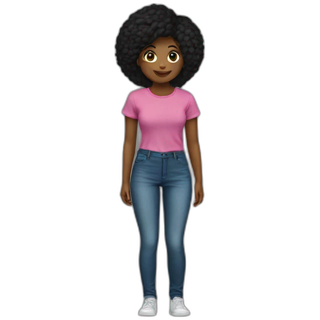 female tshirt black emoji