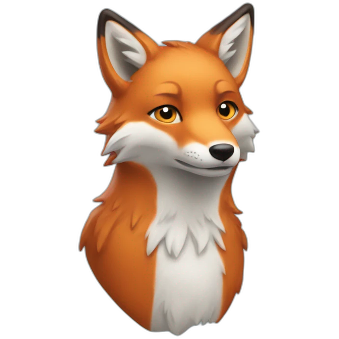 Morph a fox into the cold blue emoji 🥶  emoji