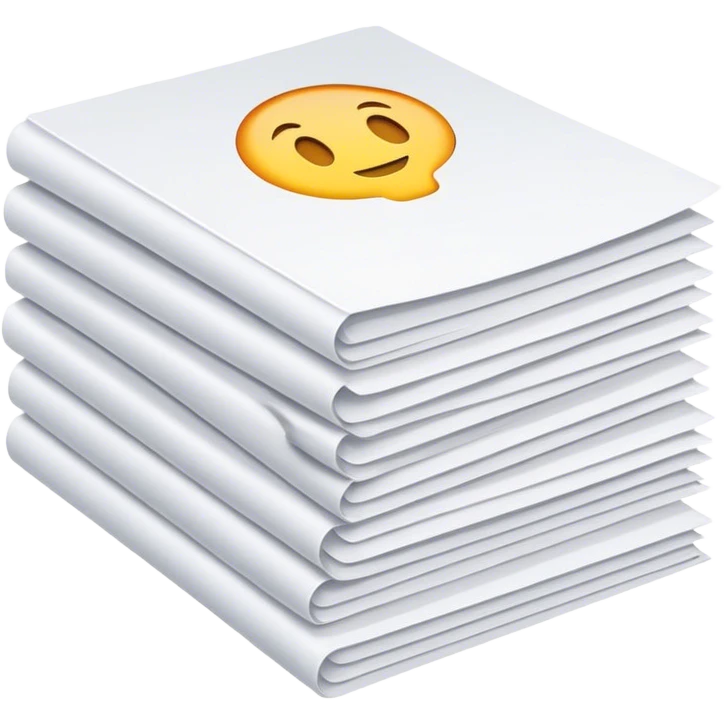 folhas de papel emoji