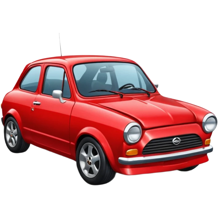 A red corsa emoji