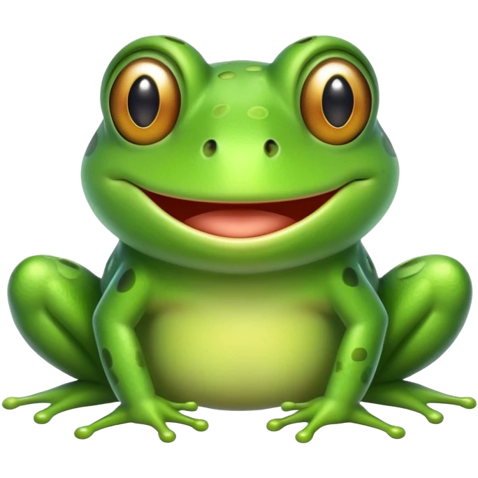 Смешная лягушка emoji