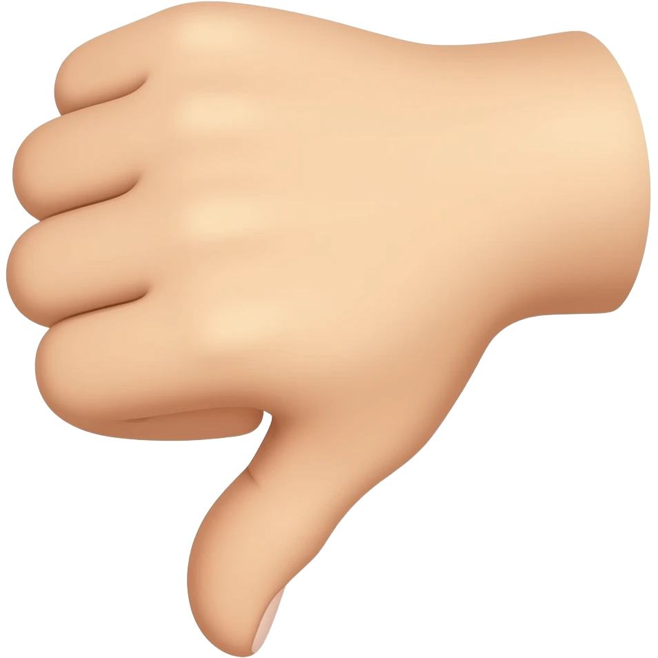 hand emojie pointing down, unique emoji